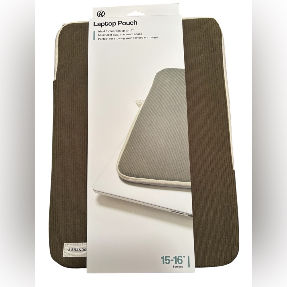 U BRANDS Olive Laptop Pouch fits up to 16” 
**NEW**